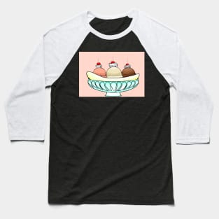 Banana Split Ice cream Sundae Baseball T-Shirt